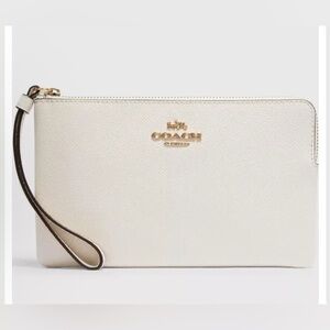 Coach White Wristlet Clutch NWOTs!